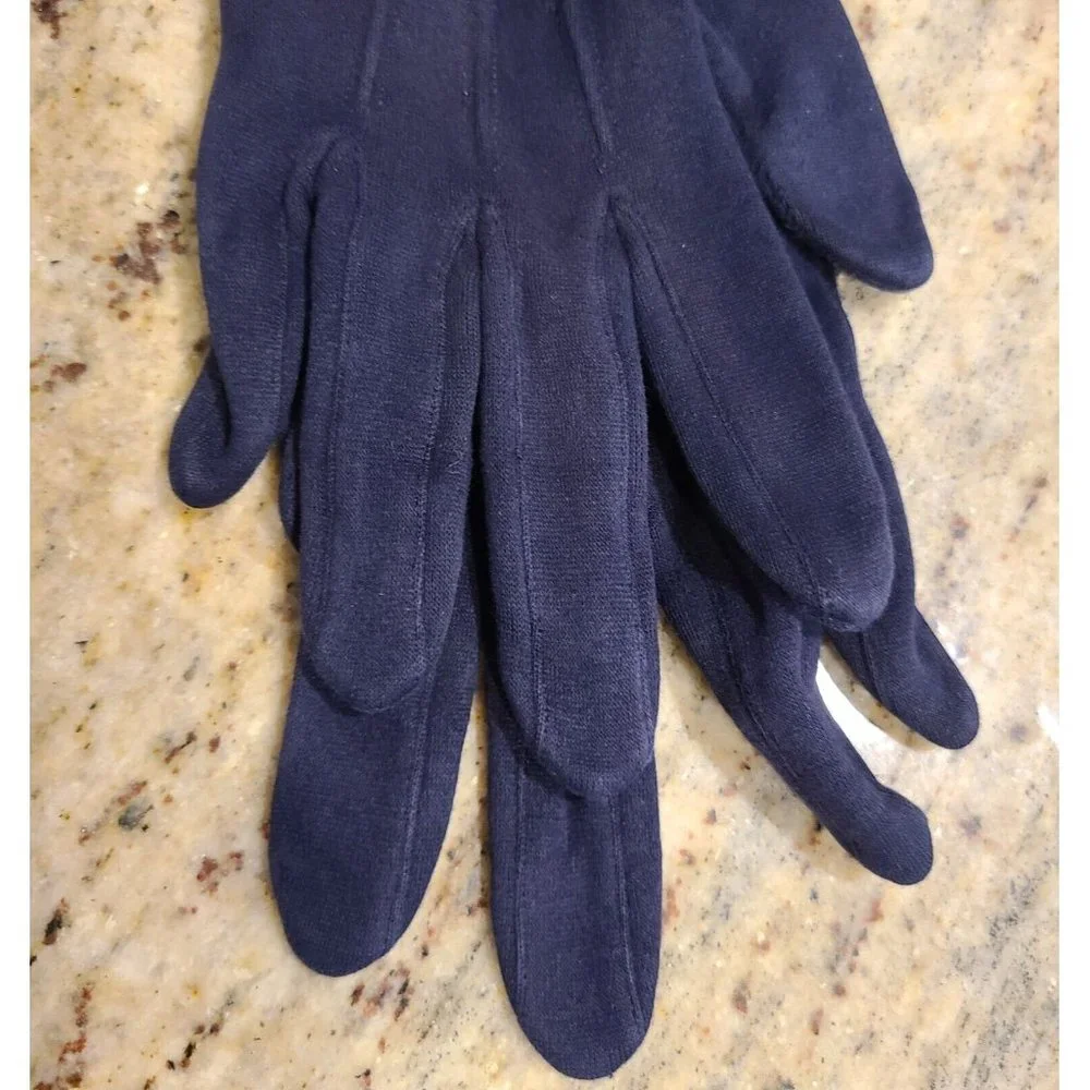 Vintage Size M Blue Cotton Stretch Formal 10